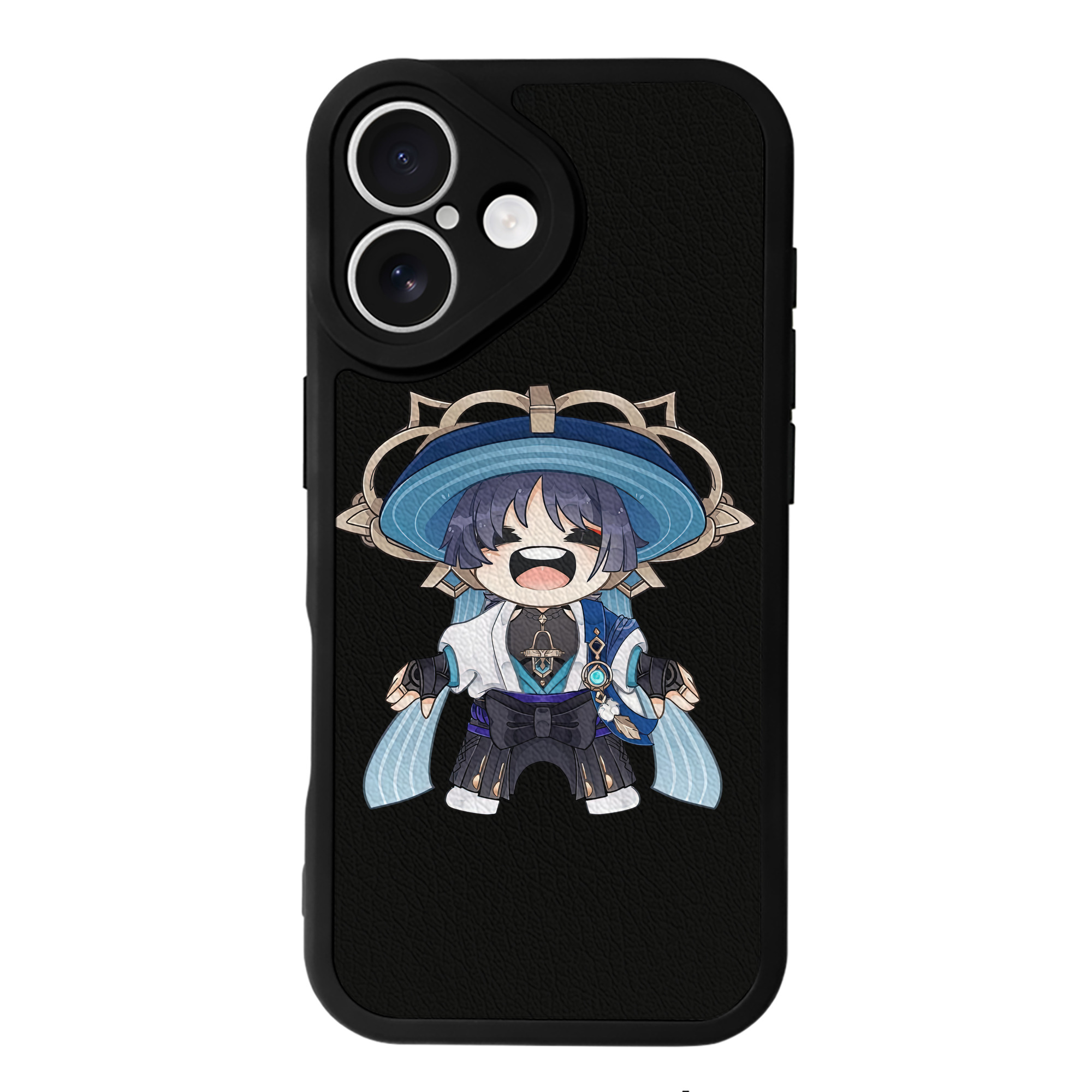 げんし神 さんペい genshin Sanpei 【iPhone 16シリーズ対応】シリコンスマホケース（レザー調） 材質：シリコン